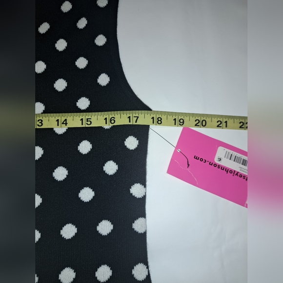 NWT Betsey Johnson Polka-dot Sweater dress - Picture 6 of 8